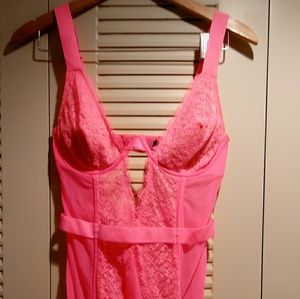 Pretty Pink VS teddy new with tags Sz 36 D